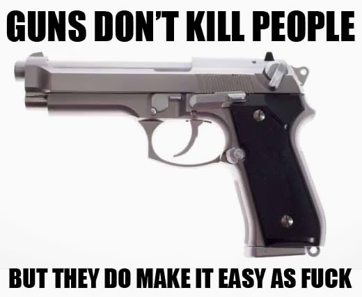 Guns don't kill people they make it easier dr heckle funny wtf memes